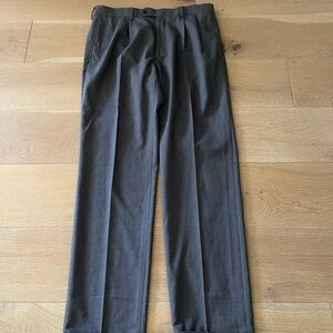 Ralph Lauren Men’s Classic Fit Dress pleated Pants 34 x 32 Charcoal Gray